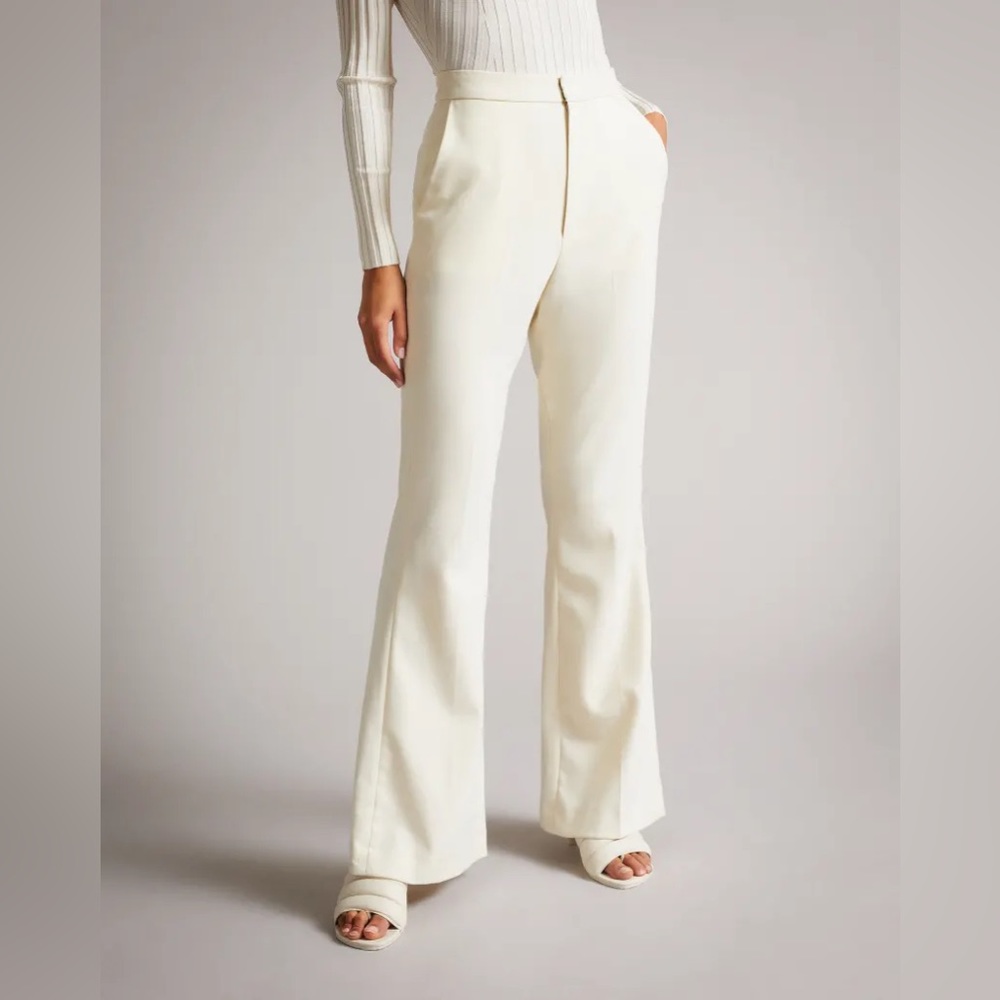 Ted Baker Mixed Fabric Kick Flare Trouser